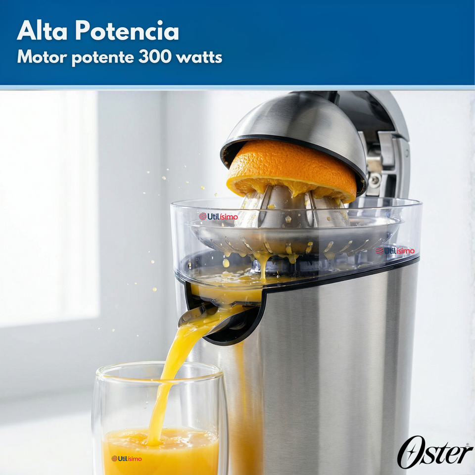 Exprimidor de cítricos Oster® de acero inoxidable FPSTJU4200