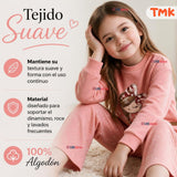 Conjunto 2 Piezas Polerón y Pantalón Palazzo 100% Algodón Tedmimak Niña Beautiful pink