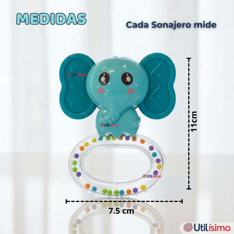 Set 3 Piezas Sonajeros Bebé Cascabel Juguetes Niño y Niña
