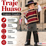 Traje Huaso Típico Completo 5 Piezas Niño Fiestas Patrias