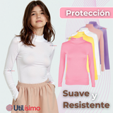 Pack 6 Camiseta Niña Primera Capa Bambú Invierno Cuello Beatle Polera