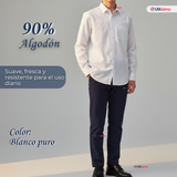 Camisa Colegio Escolar Manga Larga Niños y Juvenil
