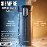 Vaso Mug Contigo West Loop Salt Térmico Gris Cristalino 473 Ml Acero Inoxidable