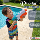 Pack 2 Pistolas Lanza Agua 34cm 600ml Juguete Colores Surtidos Niño