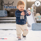 Conjunto 2 Piezas Buzo Pantalón Y Polerón De Algodón Azul Bebé Niño