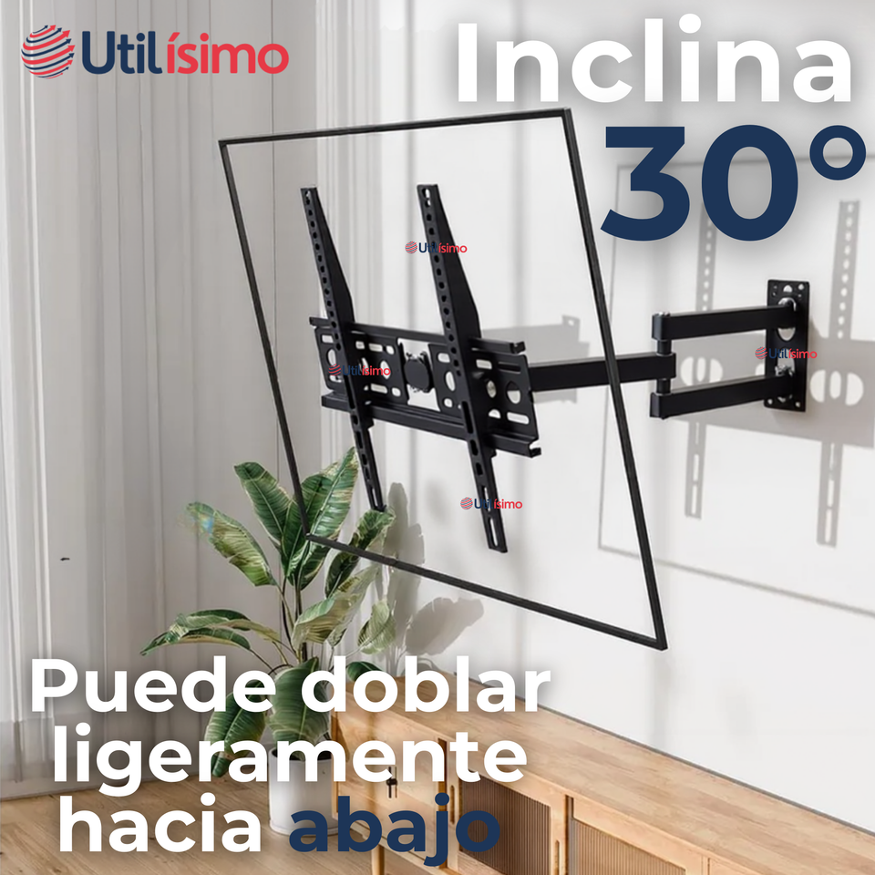 Soporte TV Pared Ajustable 35Kg 26 a 55 Pulgadas 26 27 28 29 30 32 37 39 40 42 43 46 47 48 49 50 55