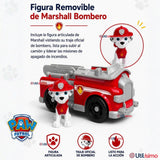 Camión de bomberos Marshall Paw Patrol con Figura Juguete Niño