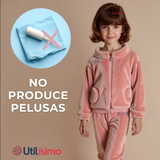 Conjunto Frizado Polar 2 Piezas Niña Rosado
