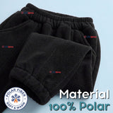 Buzo Solo Pantalón Negro Bebé Niño Forrado Polar