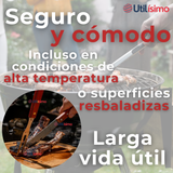 Set Cuchillo + Tenedor Para Parrillas Y Asados Acero Inoxidable