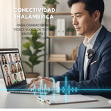 Pack 2 Micrófonos Inalámbrico 3 En 1 Para Celular iPhone Android Profesional Lavalier
