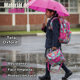 Mochila Escolar Kit Con Estuche y Lonchera 43cm Tela Oxford Niña