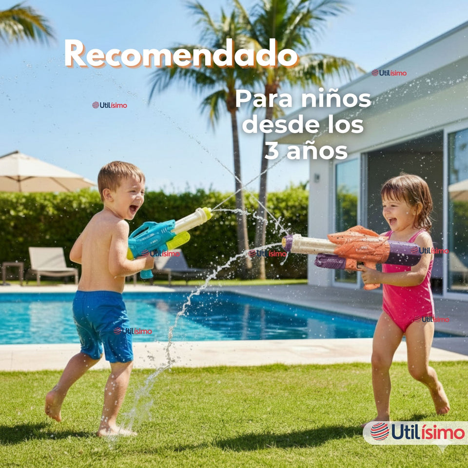Pistola Lanza Agua Tiburón 40,5 cm Juguete Niño Niña Colores Surtidos