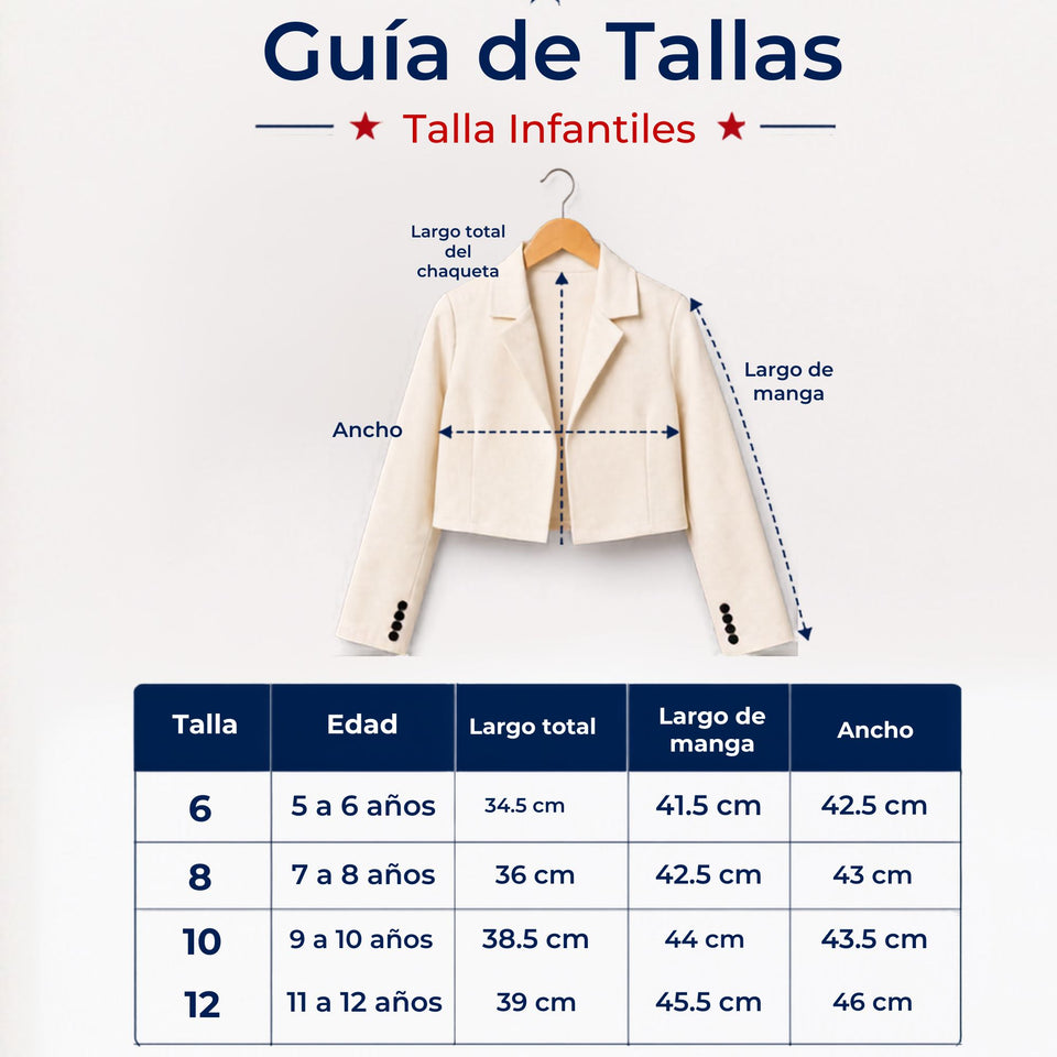Chaqueta Huaso Niño  Beige Tradicional Fiestas Patrias Chile