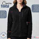 Polerón Térmico Micropolar Cuello Alto Mujer Negro Invierno