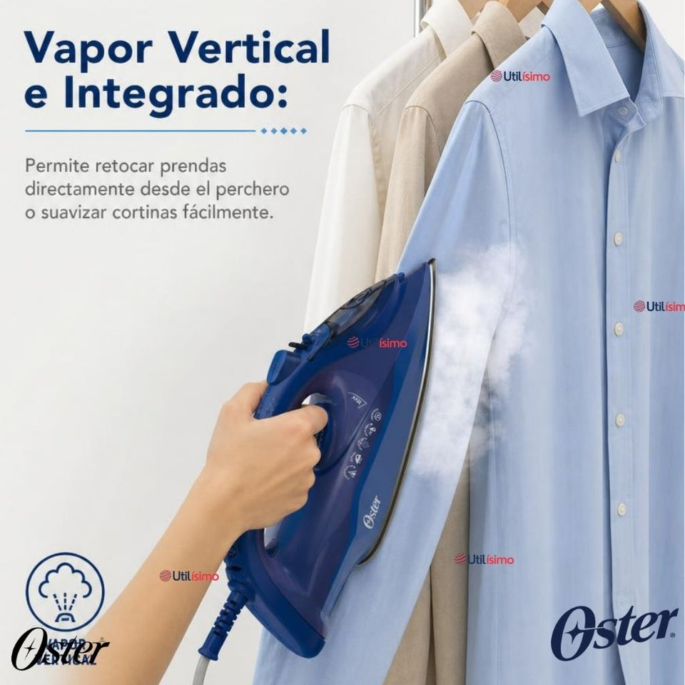 Plancha de vapor Oster® , AeroGlide S7200, azul oscuro, GCSTAC7202-052