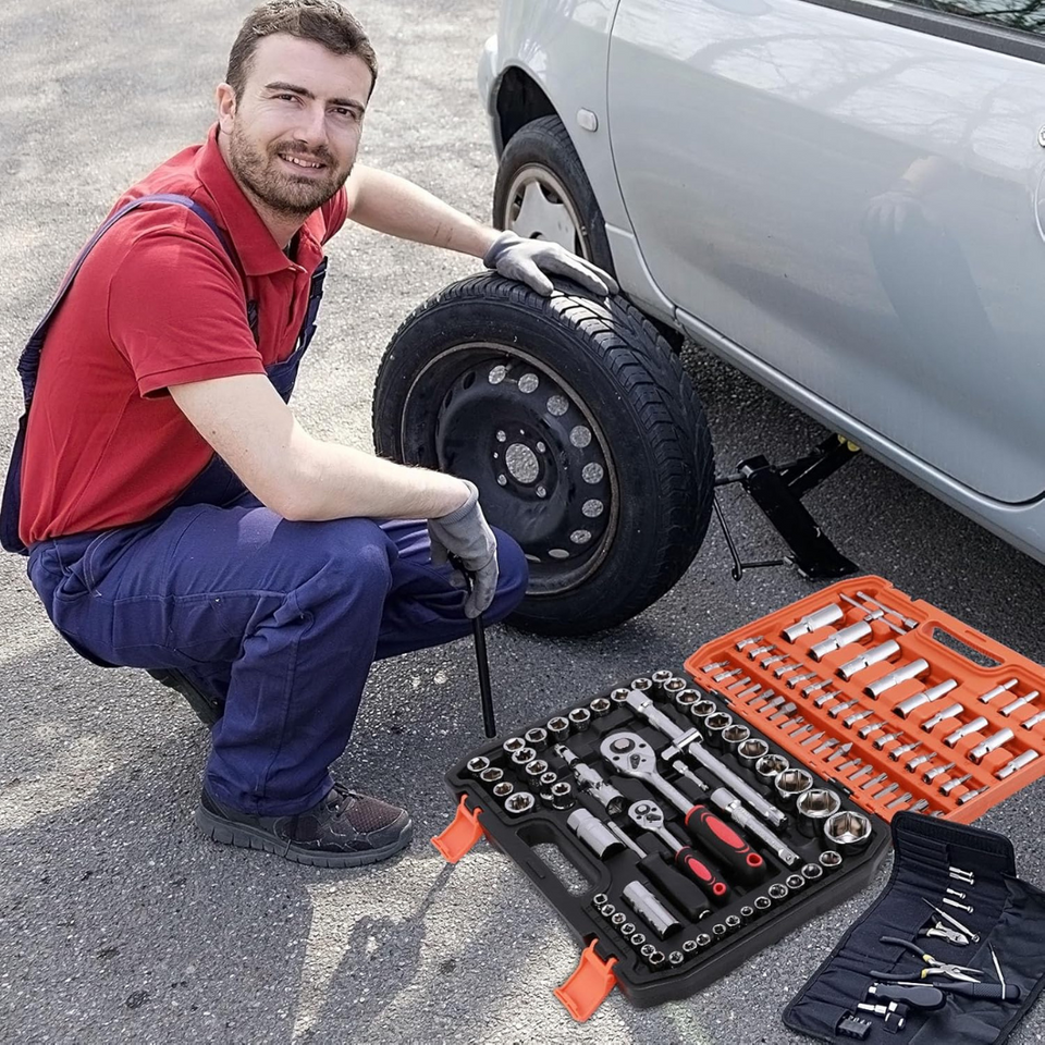 Caja Herramientas Set Kit Juego Dados Chicharra 108 Piezas – Utilísimo Chile