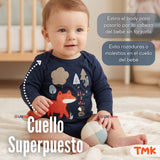 Pack 5 Bodys Manga Larga 100% Algodón Bebé Niño Tedmimak Sweet Nature