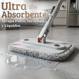 Trapeador Mopa Giratorio 360° Balde Centrifugo Microfibra