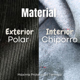 Calza Palazzo Polar Con Chiporro Niña Juvenil Elasticada Térmica Negra