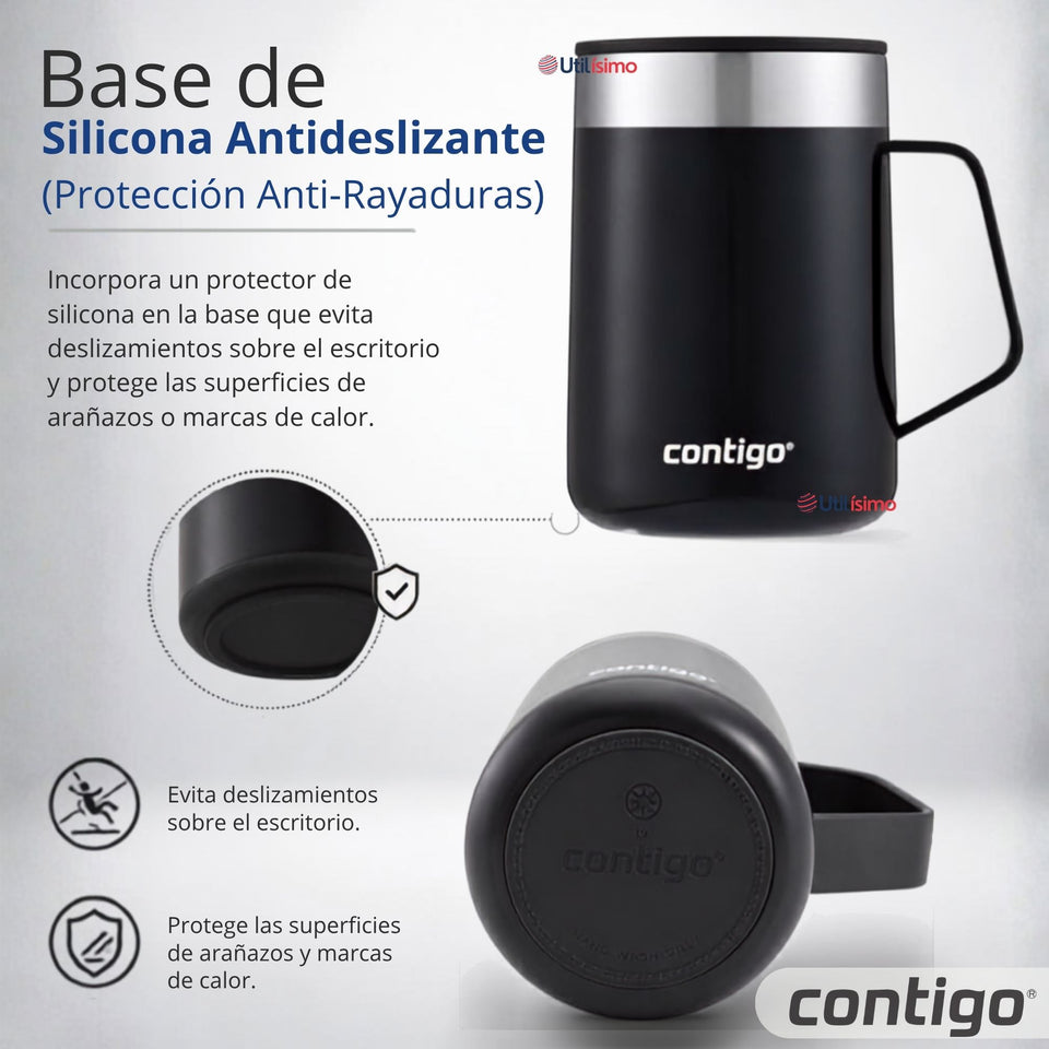 Taza Térmica Contigo Streeterville Acero Inoxidable 414ML Licorice