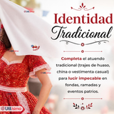Pack 3 Pañuelos Baile Cueca 36cm Diseños Surtidos Algodón Fiestas Patrias