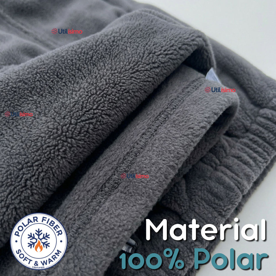 Buzo Solo Pantalón Gris Bebé Niño Forrado Polar