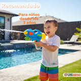 Pack 2 Pistolas Lanza Agua 32 cm Juguete Agua Niño Niña Colores Surtidos
