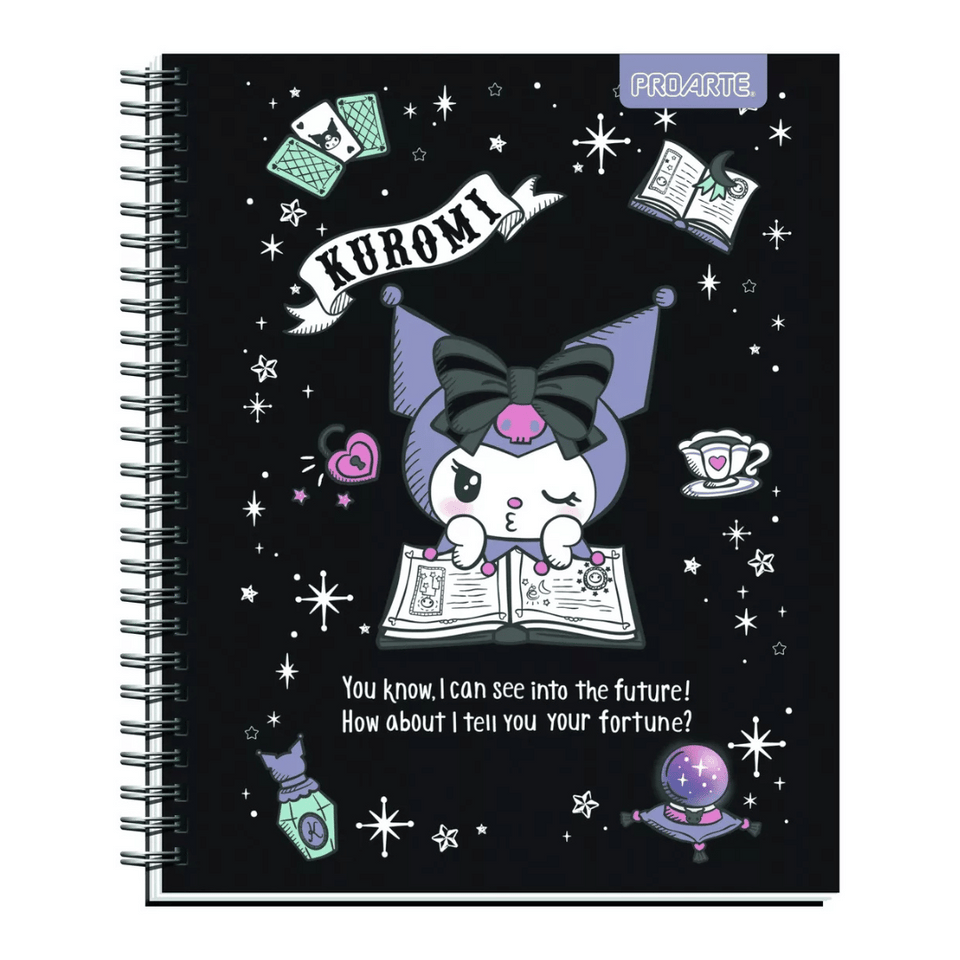 Pack 5 Cuadernos Universitarios Kuromi Marca Pro Arte Diseños Surtidos 100 Hojas