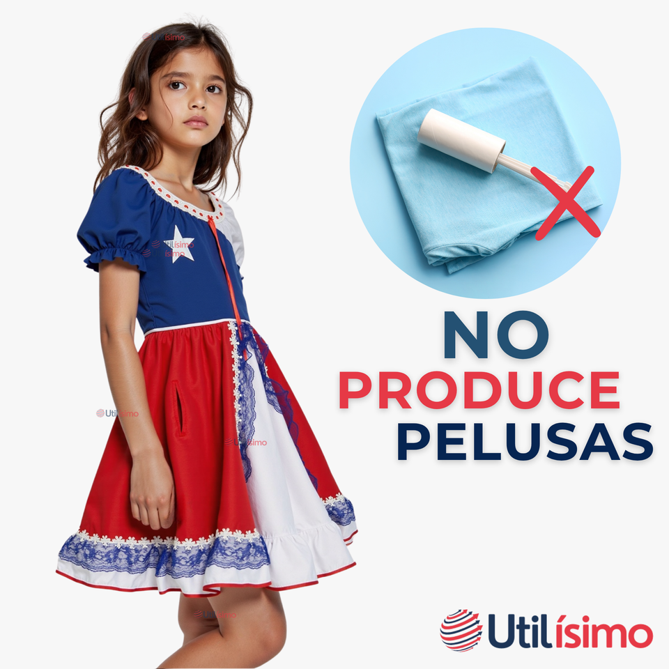 Vestido Huasa Niña Bandera Chilena Fiestas Patrias