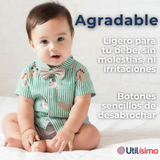 Conjunto de Vestir Camisa Con Lazo Y Pantalón Corto Algodón Niño