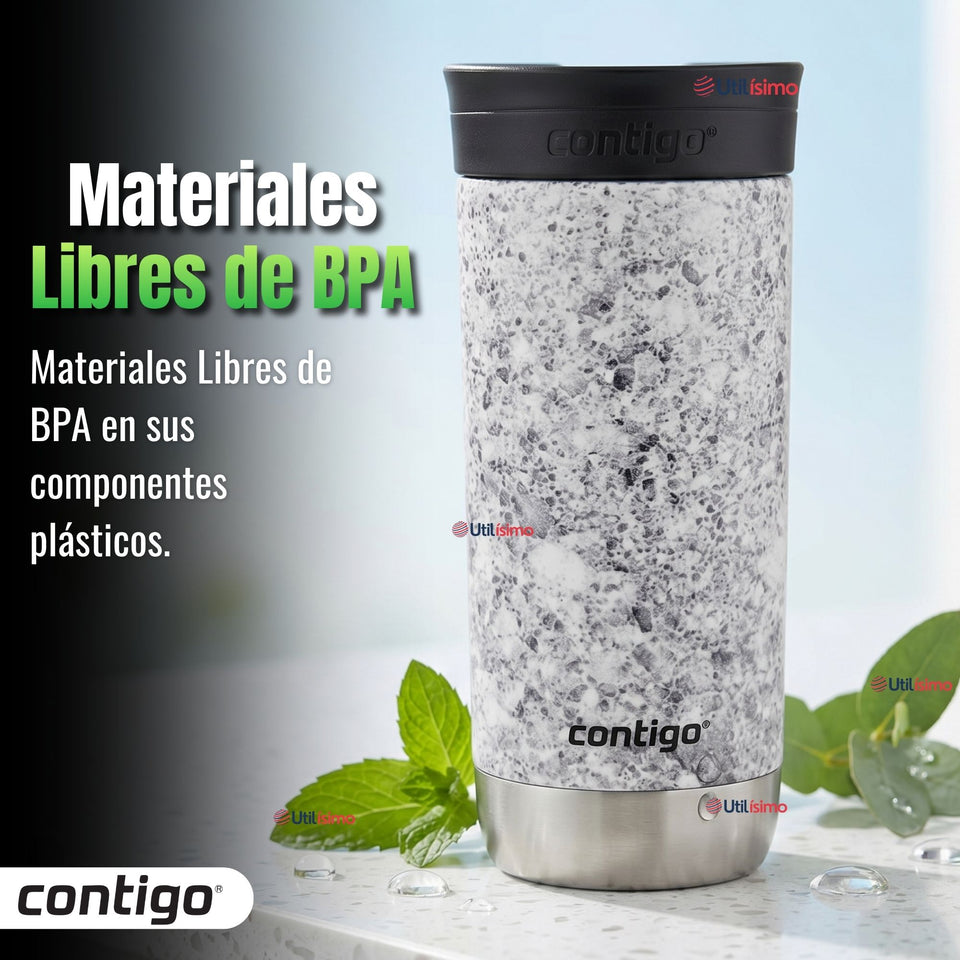 Vaso Mug Huron Couture Specked Slate Vaso Térmico 473 Ml Contigo