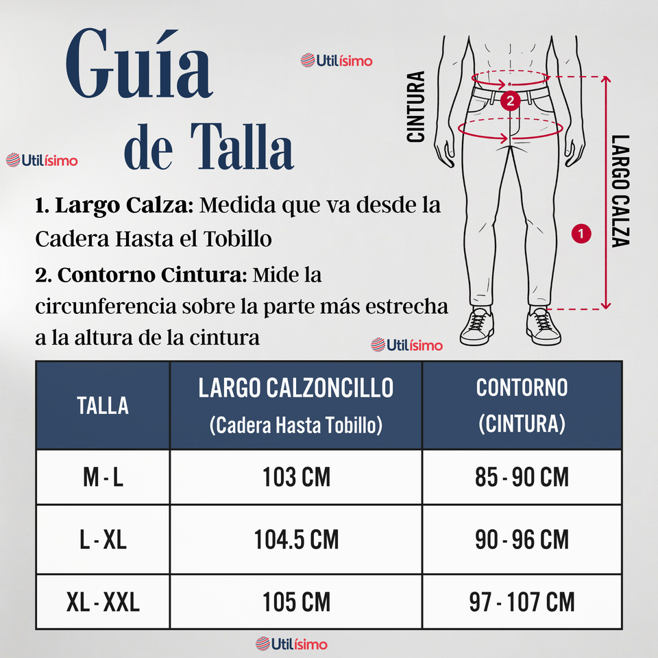 Calzoncillo Largo Polar Calza Hombre Invierno Primera Capa