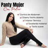 Pack 3 Calzas Mujer Panty Con Polar Térmica Negra Chiporro