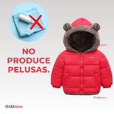 Parka Con Capucha Mangas Larga Niña Red