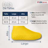 Fundas Cubre Zapatos Amarillo Impermeable Surtidas Silicona Antideslizante 1 Par
