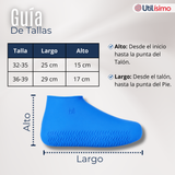 Fundas Cubre Zapatos Azul Impermeable Surtidas Silicona Antideslizante 1 par