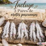 Pack 3 Aros Aritos Pascuenses Rapa Nui NIña Fiestas Patrias
