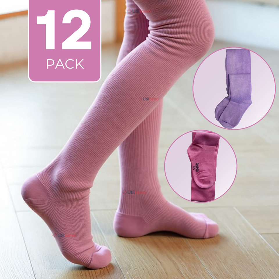 Pack 12 Pantys Primera Capa Unicolor Surtido Ballerina Niña