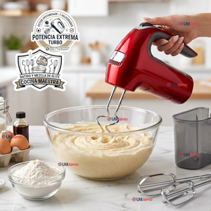 Batidora De Mano Oster® 7 Velocidades + Función Turbo FPSTHM360R