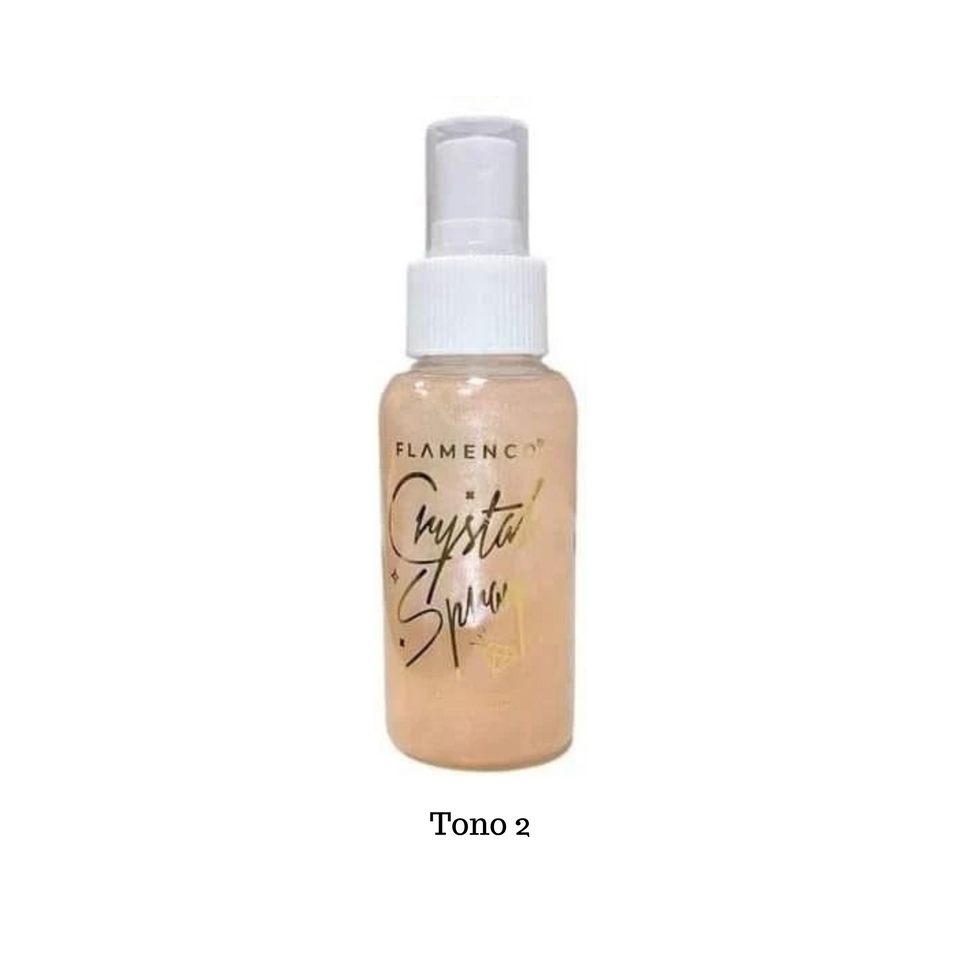 Spray Iluminador Polvo De Hadas Para Cabello Y Cuerpo Flamenco 80ml