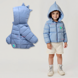 Parka Dinosaurio Con Capucha Manga Larga Niño