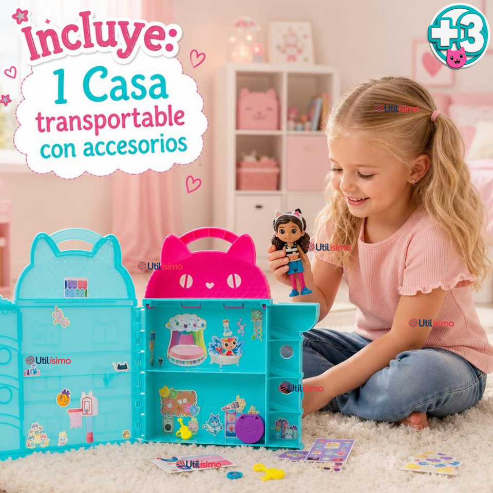 Casa Transportable Gabby's Dollhouse Juguete Infantil Niña