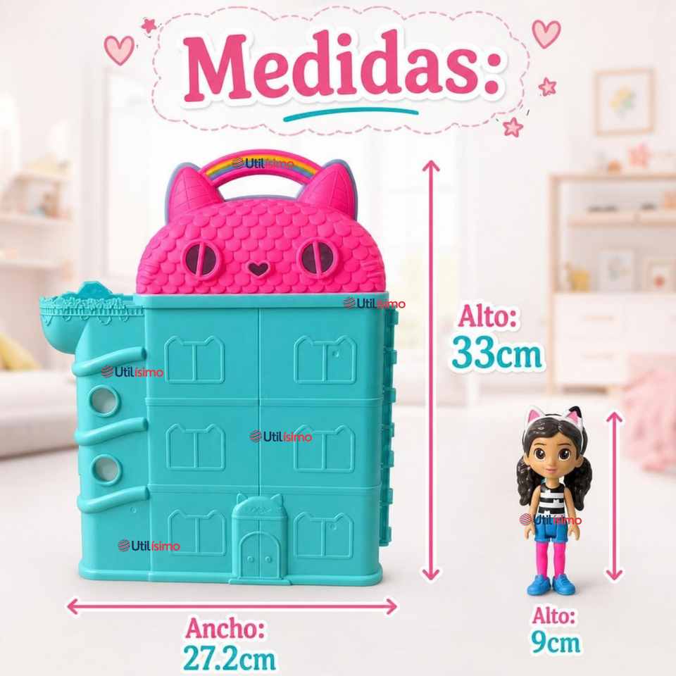 Casa Transportable Gabby's Dollhouse Juguete Infantil Niña