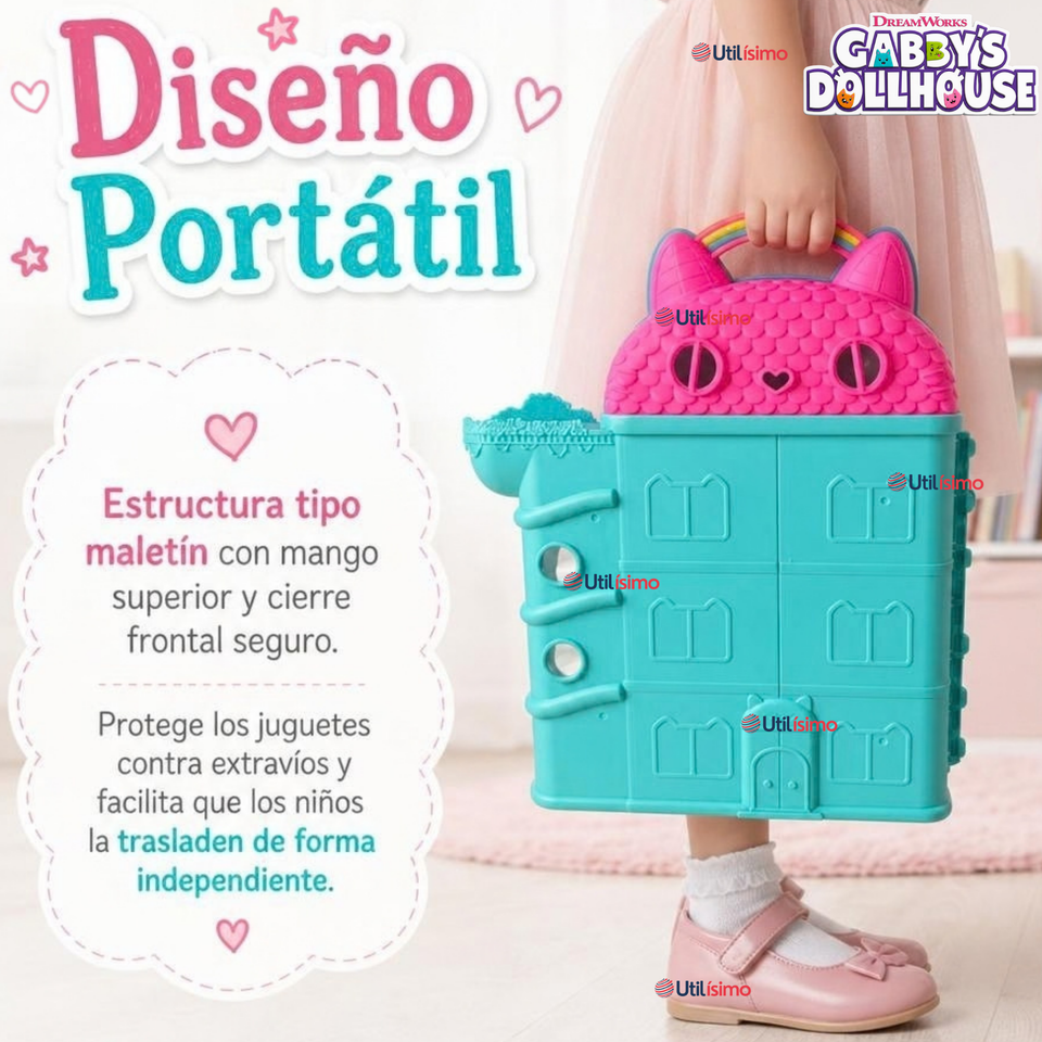 Casa Transportable Gabby's Dollhouse Juguete Infantil Niña