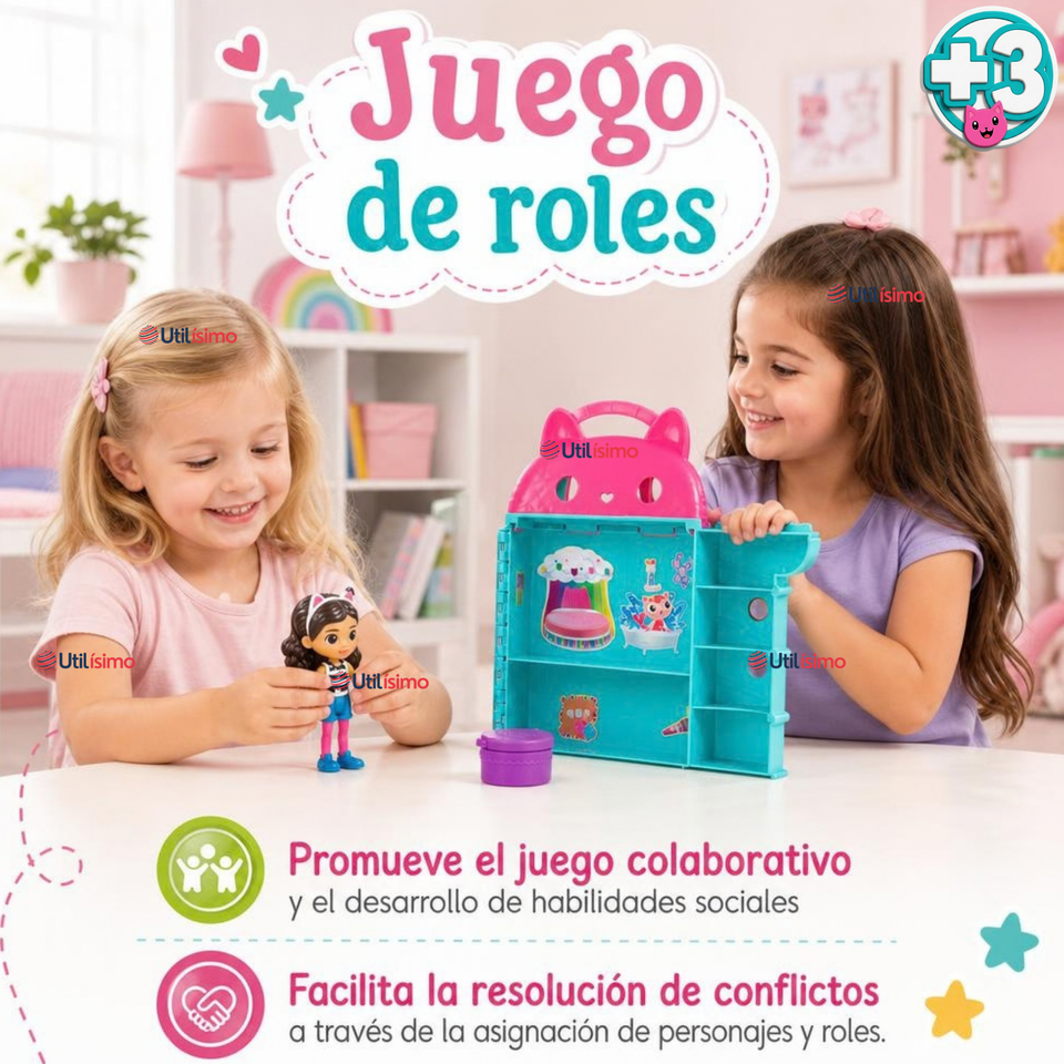 Casa Transportable Gabby's Dollhouse Juguete Infantil Niña