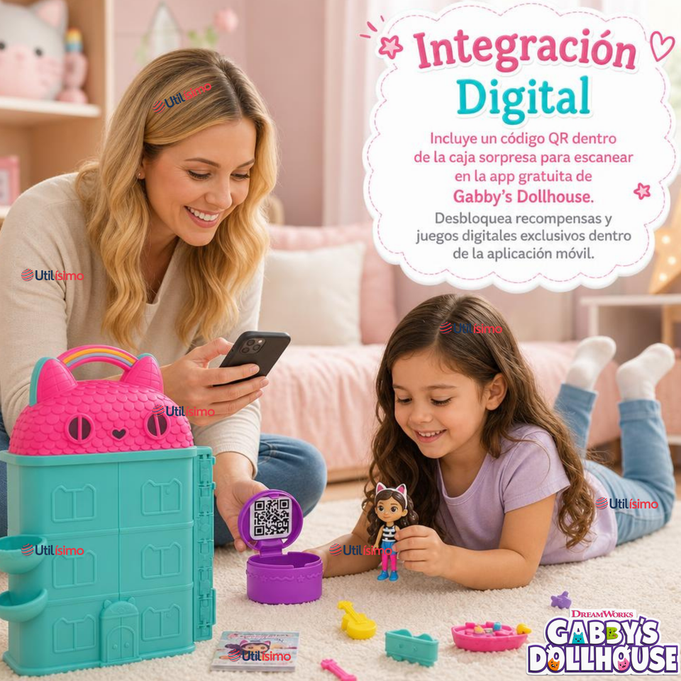 Casa Transportable Gabby's Dollhouse Juguete Infantil Niña