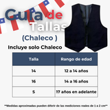 Chaleco Bolero Nortino Juvenil Fiestas Patrias Negro