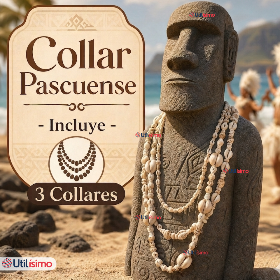 Pack 3 Collares Pascuenses De Conchitas Rapa Nui Unisex Fiestas Patrias