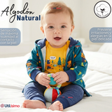 Conjunto 3 Piezas Buzo Pantalón Polerón Body De Algodón Amarillo Osos Bebé Niño